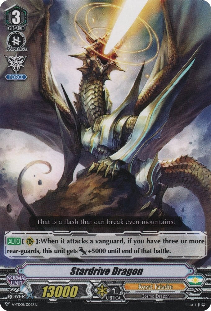 Image for Stardrive Dragon (V-TD01: Aichi Sendou) (V-TD01/002EN) - Cardfight Vanguard
