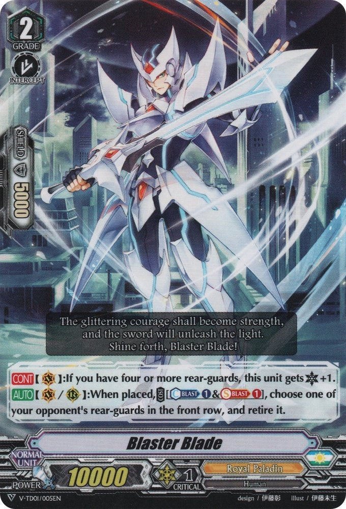 Image for Blaster Blade (Alternate Art) (V-TD01: Aichi Sendou) (V-TD01/005EN) - Cardfight Vanguard