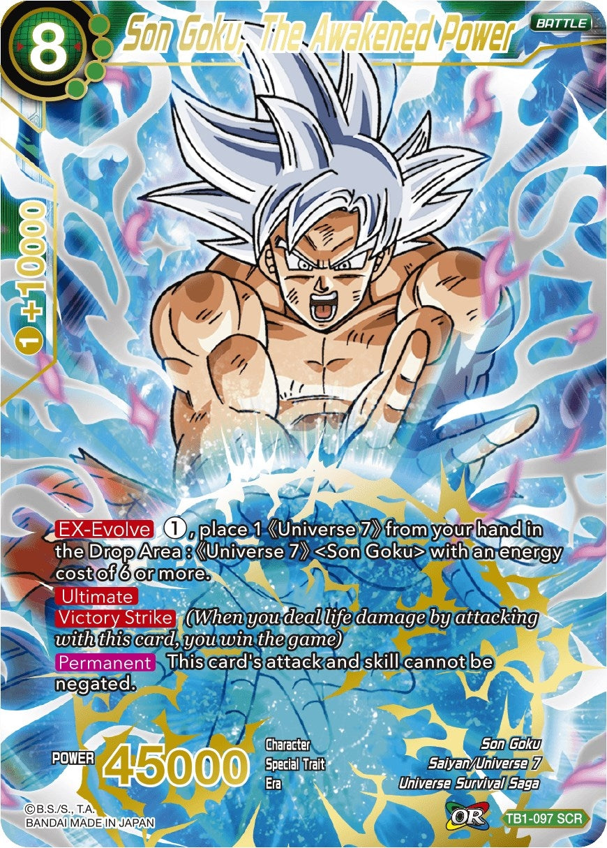 Image for Son Goku, The Awakened Power (Tournament of Power) (TB1-097) - Dragon Ball Super: Masters
