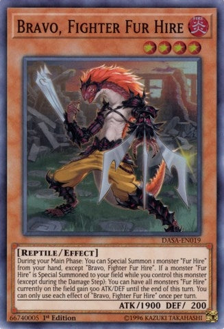 Image for Bravo, Fighter Fur Hire (Dark Saviors) (DASA-EN019) - YuGiOh