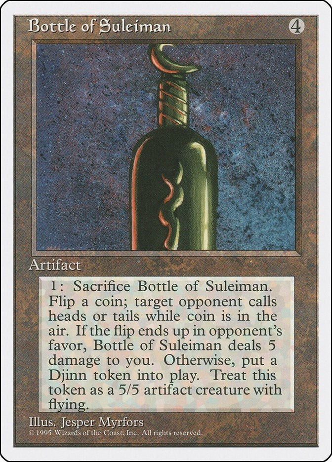 Image for Bottle of Suleiman (Fourth Edition) - Magic: The Gathering