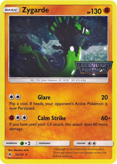 Image for Zygarde - 72/131 (Cosmos Holo) (Miscellaneous Cards & Products) (072/131) - Pokemon