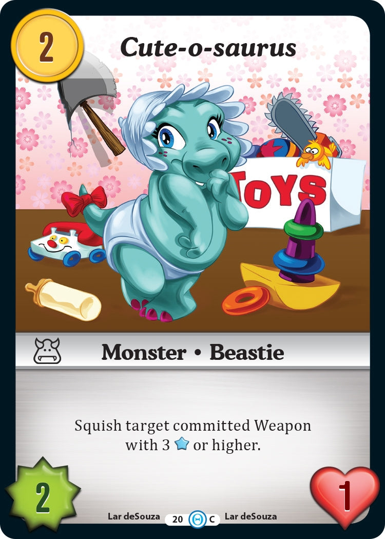 Image for Cute-o-saurus (The Desolation of Blarg) (20) - Munchkin CCG