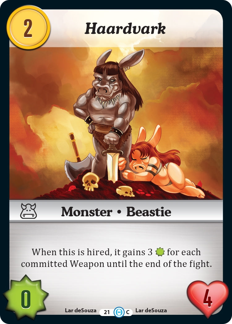 Image for Haardvark (The Desolation of Blarg) (21) - Munchkin CCG