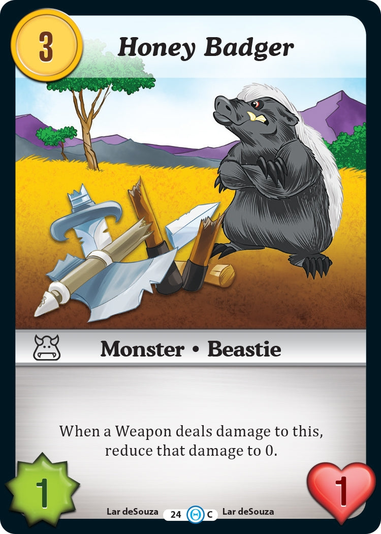 Image for Honey Badger (The Desolation of Blarg) (24) - Munchkin CCG