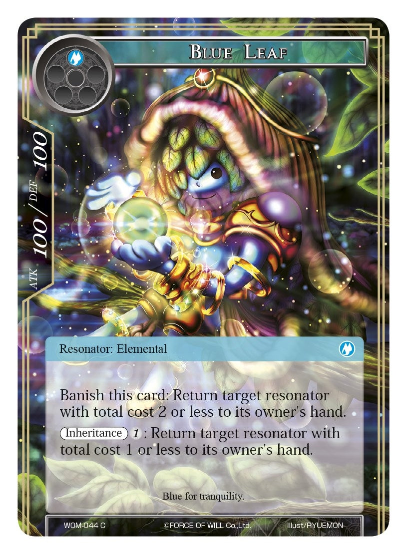 Image for Blue Leaf (Winds of the Ominous Moon) (WOM-044) - Force of Will