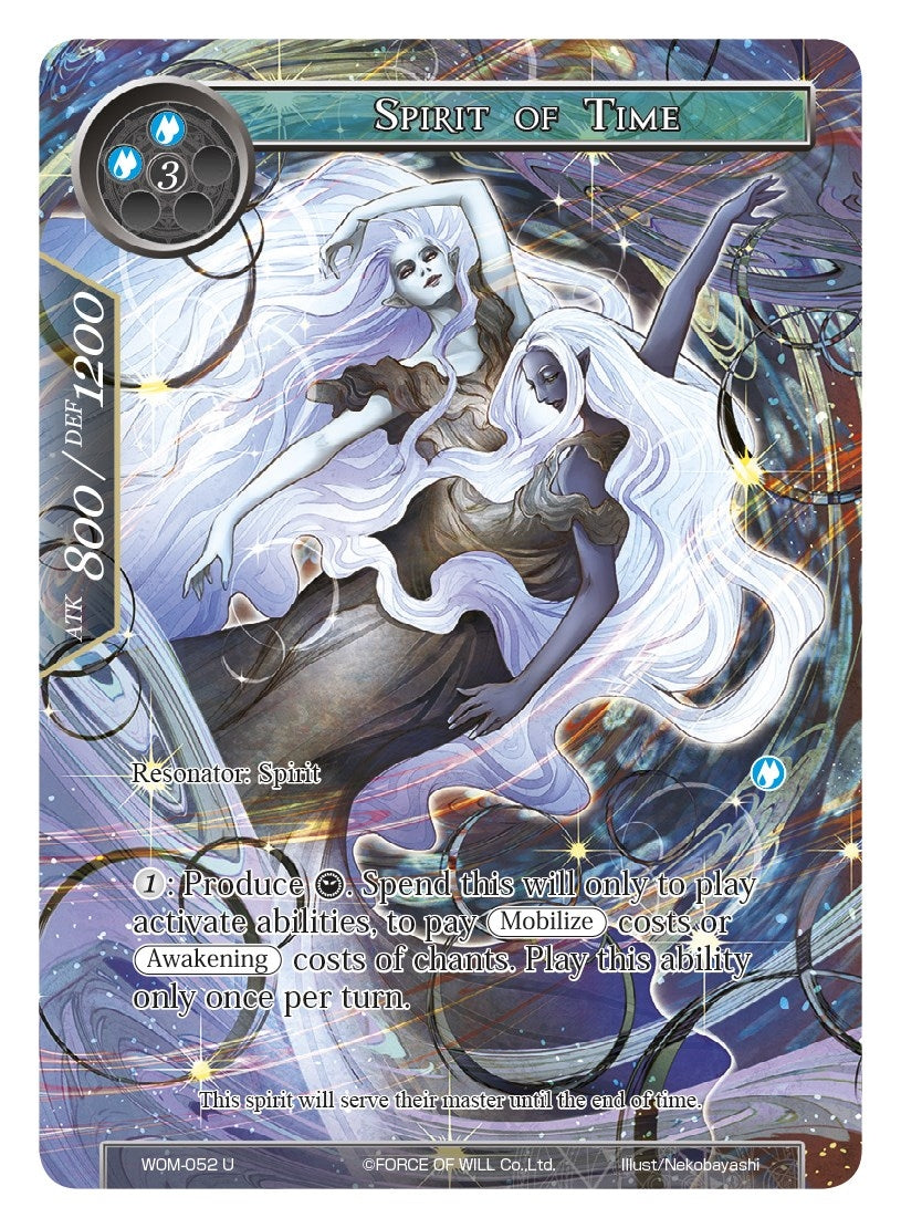 Image for Spirit of Time (Full Art) (Winds of the Ominous Moon) (WOM-052) - Force of Will