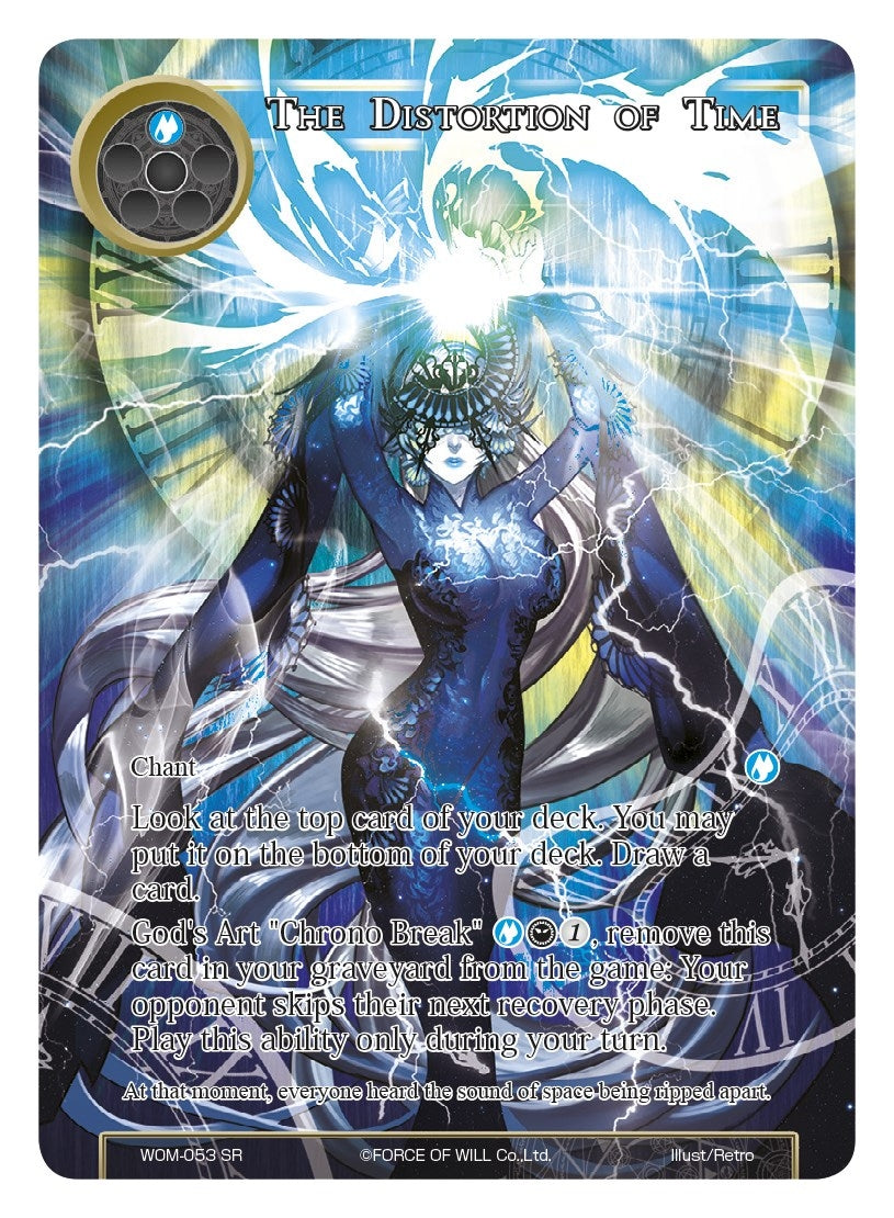 Image for The Distortion of Time (Full Art) (Winds of the Ominous Moon) (WOM-053) - Force of Will