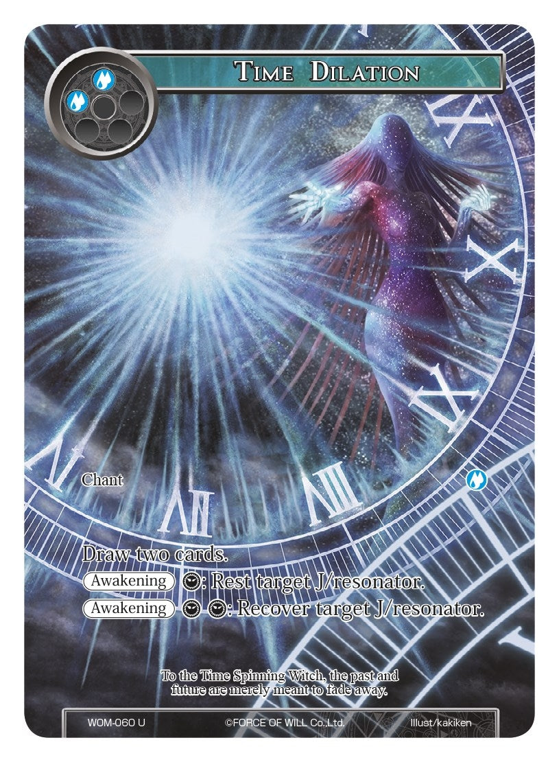 Image for Time Dilation (Full Art) (Winds of the Ominous Moon) (WOM-060) - Force of Will