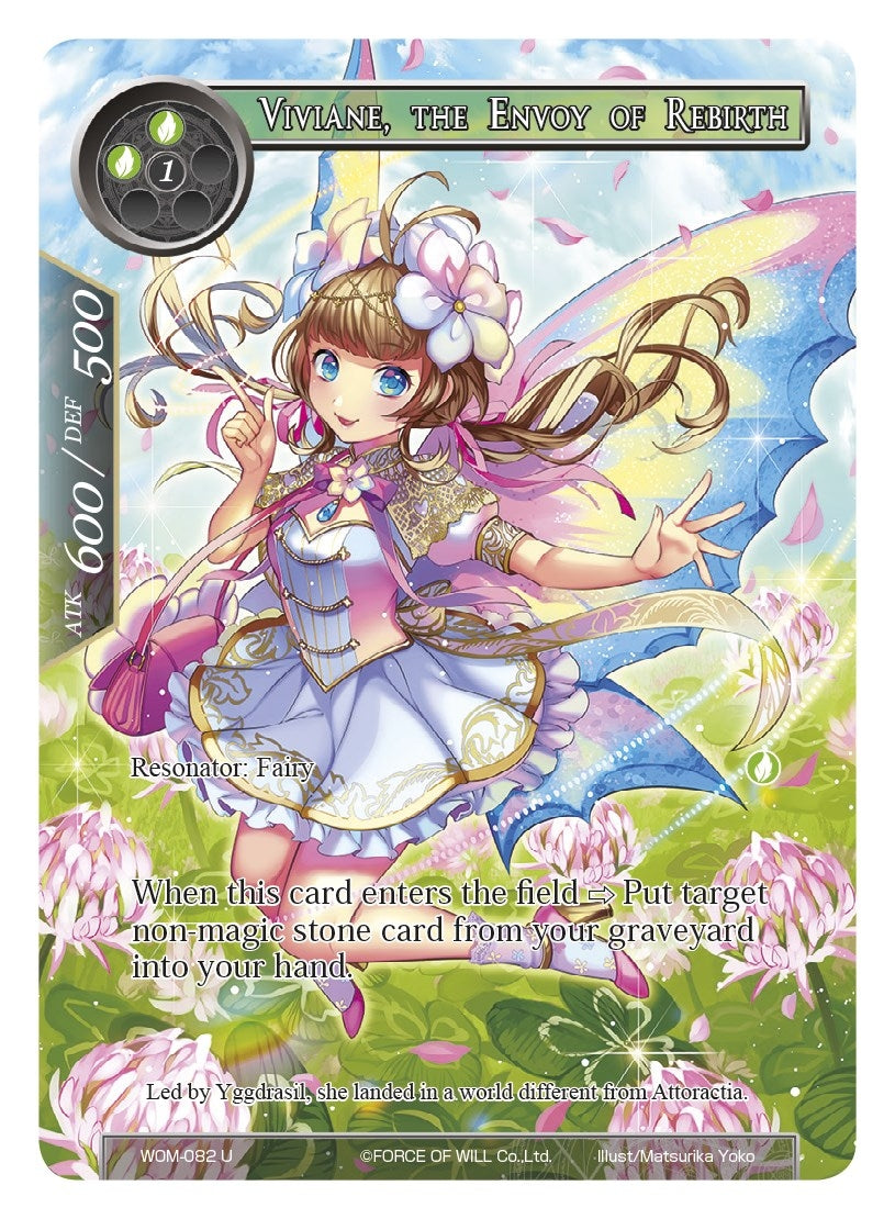 Image for Viviane, the Envoy of Rebirth (Full Art) (Winds of the Ominous Moon) (WOM-082) - Force of Will