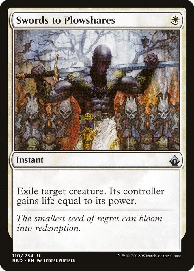 Image for Swords to Plowshares (Battlebond) (110) - Magic: The Gathering