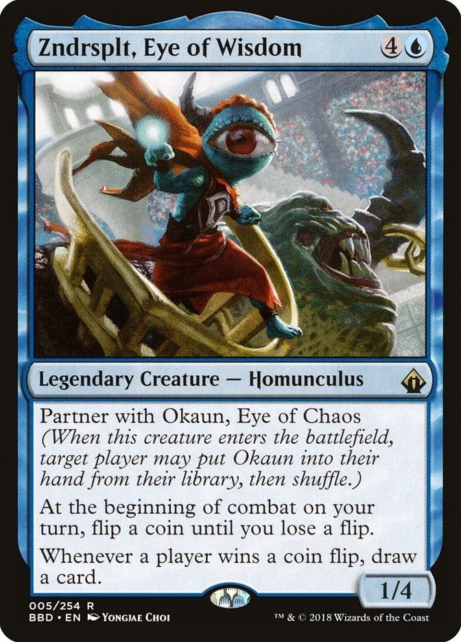 Image for Zndrsplt, Eye of Wisdom (Battlebond) (5) - Magic: The Gathering