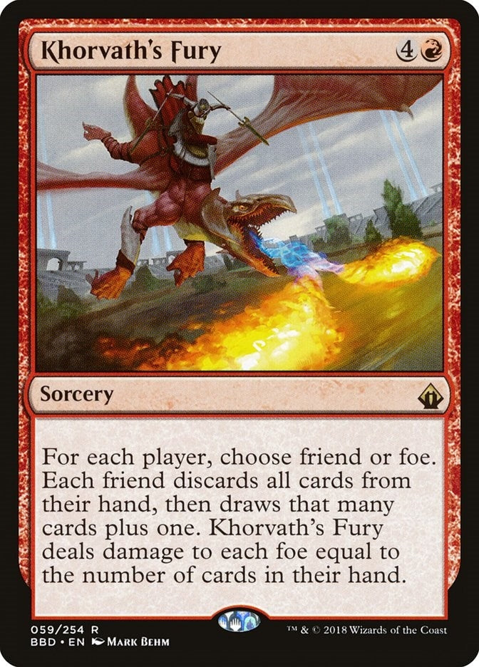 Image for Khorvath's Fury (Battlebond) (59) - Magic: The Gathering