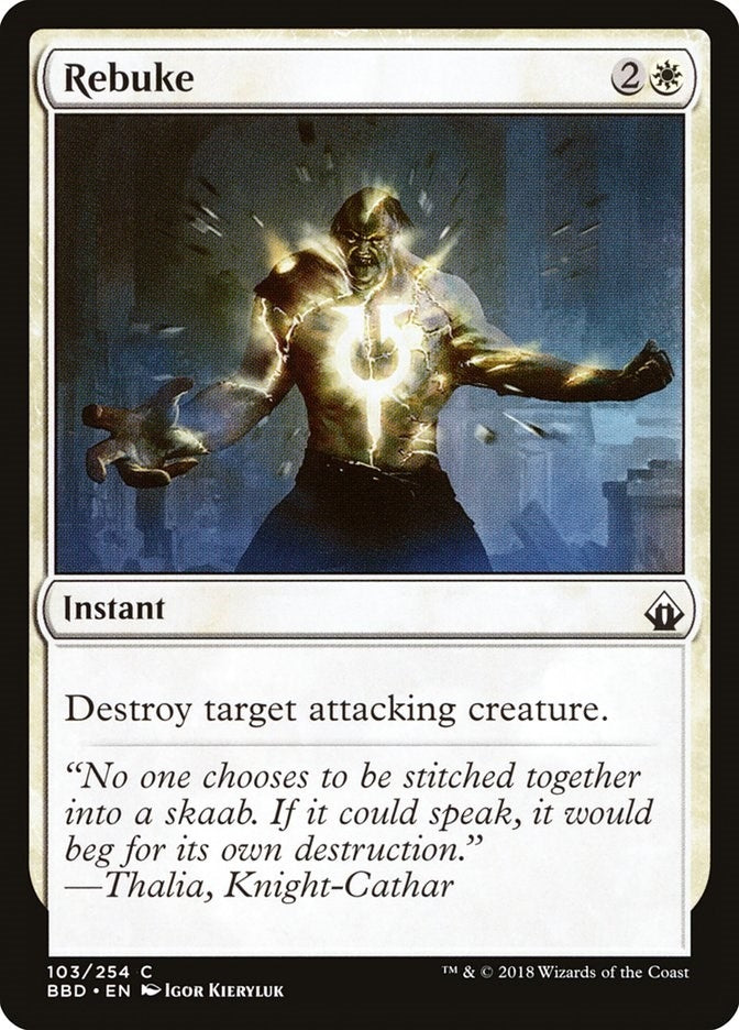 Image for Rebuke (Battlebond) (103) - Magic: The Gathering