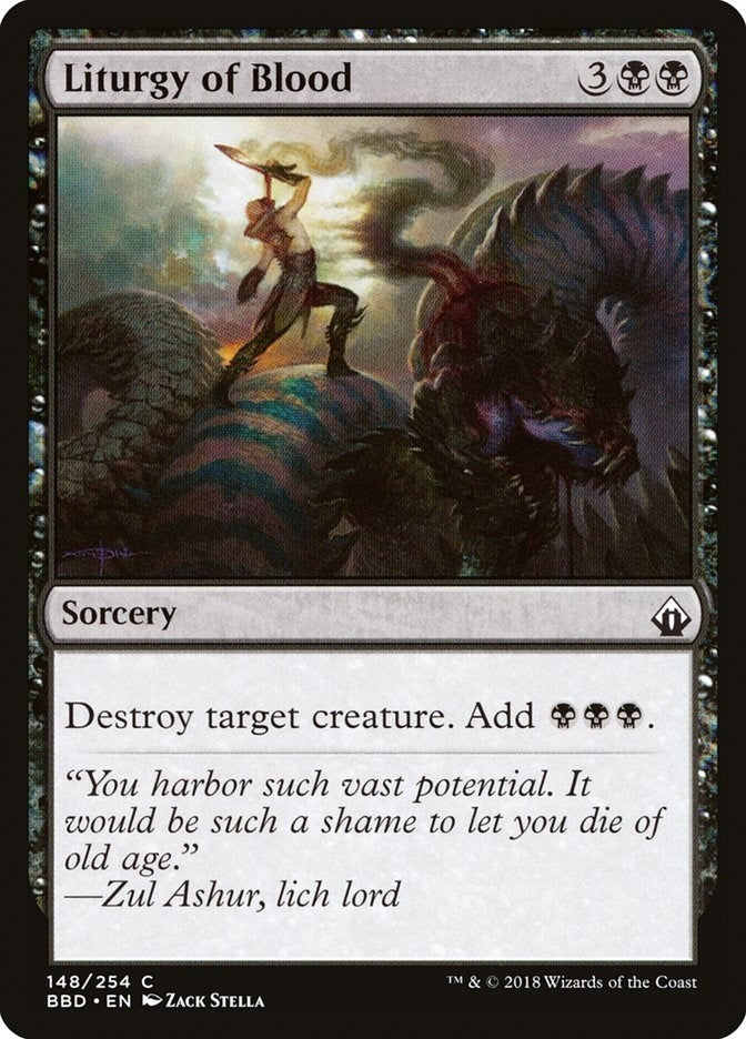Image for Liturgy of Blood (Battlebond) (148) - Magic: The Gathering
