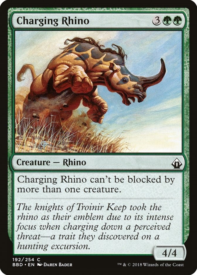 Image for Charging Rhino (Battlebond) (192) - Magic: The Gathering