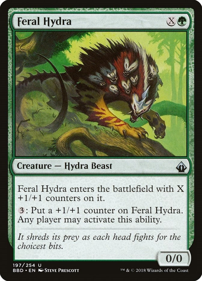 Image for Feral Hydra (Battlebond) (197) - Magic: The Gathering