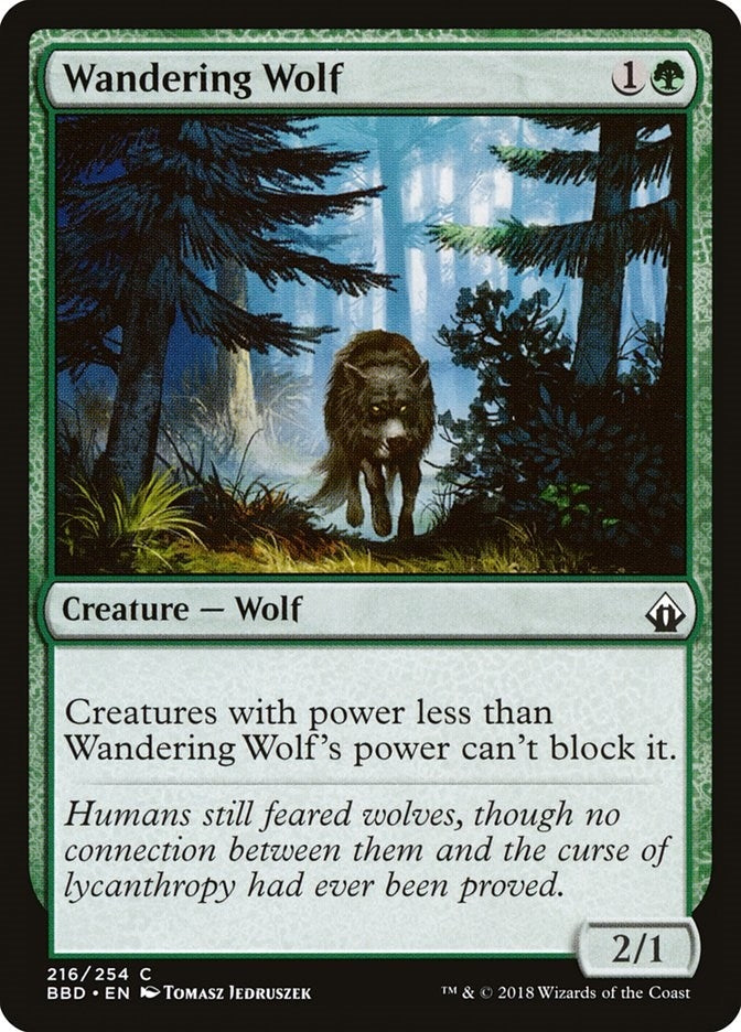 Image for Wandering Wolf (Battlebond) (216) - Magic: The Gathering