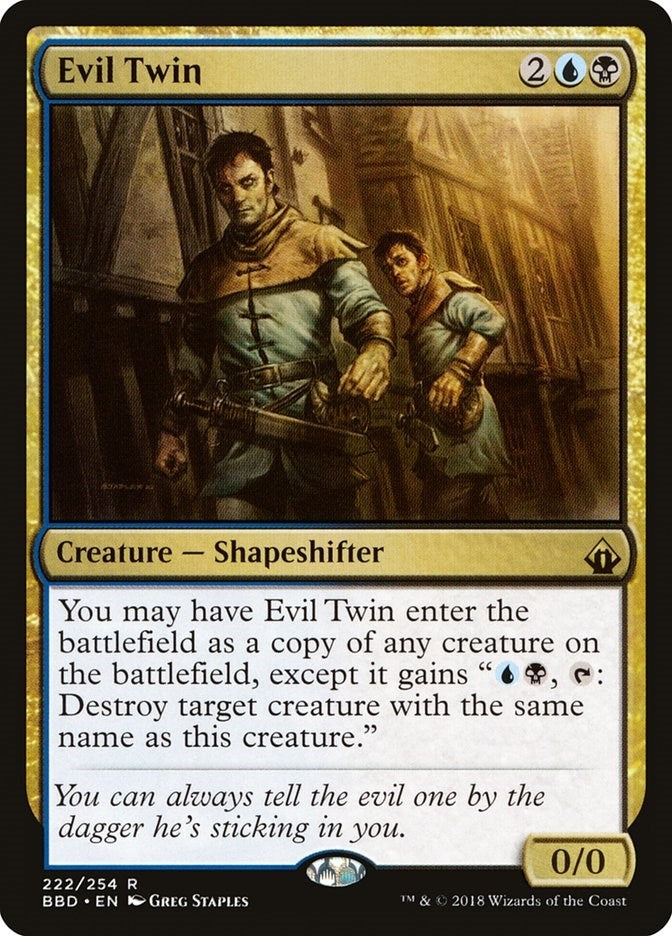 Image for Evil Twin (Battlebond) (222) - Magic: The Gathering