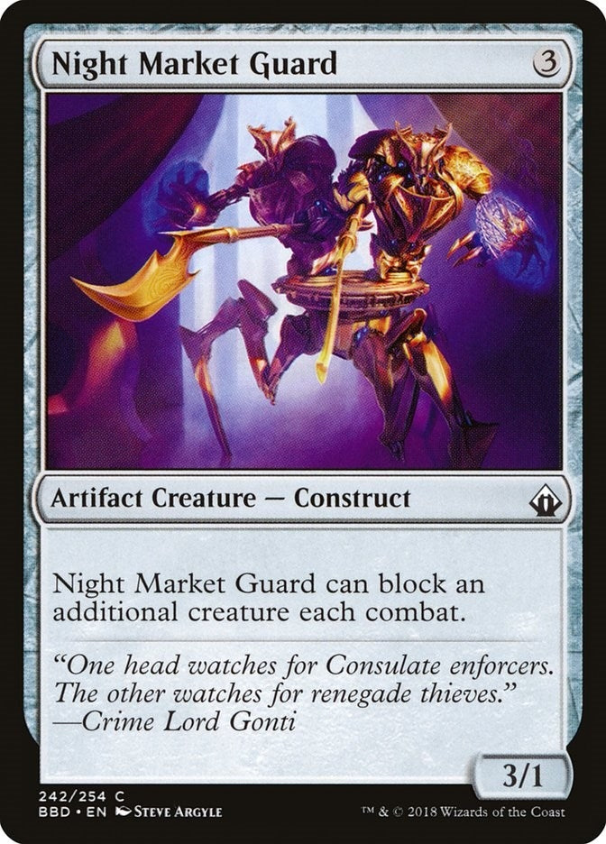 Image for Night Market Guard (Battlebond) (242) - Magic: The Gathering