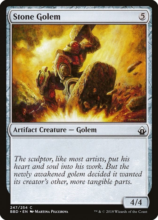 Image for Stone Golem (Battlebond) (247) - Magic: The Gathering