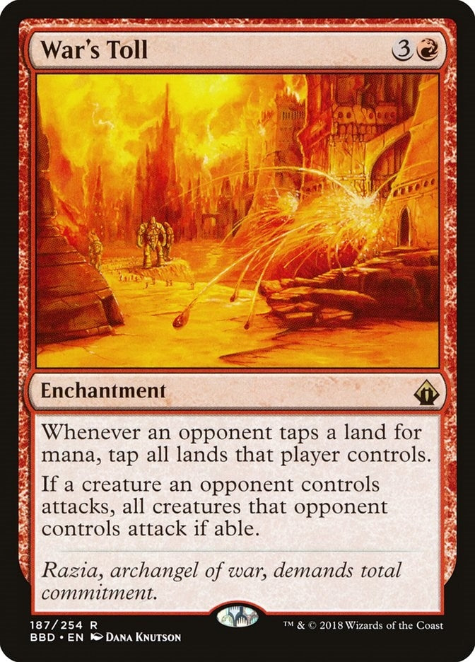 Image for War's Toll (Battlebond) (187) - Magic: The Gathering