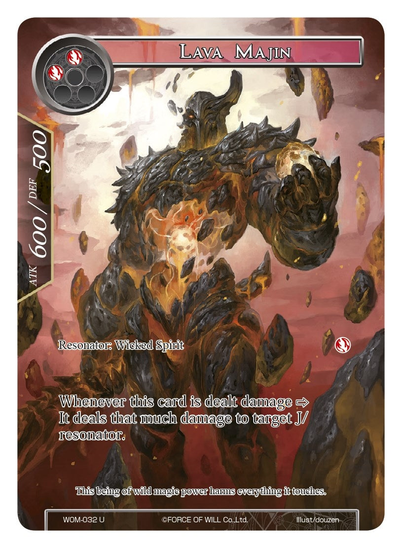 Image for Lava Majin (Full Art) (Winds of the Ominous Moon) (WOM-032) - Force of Will