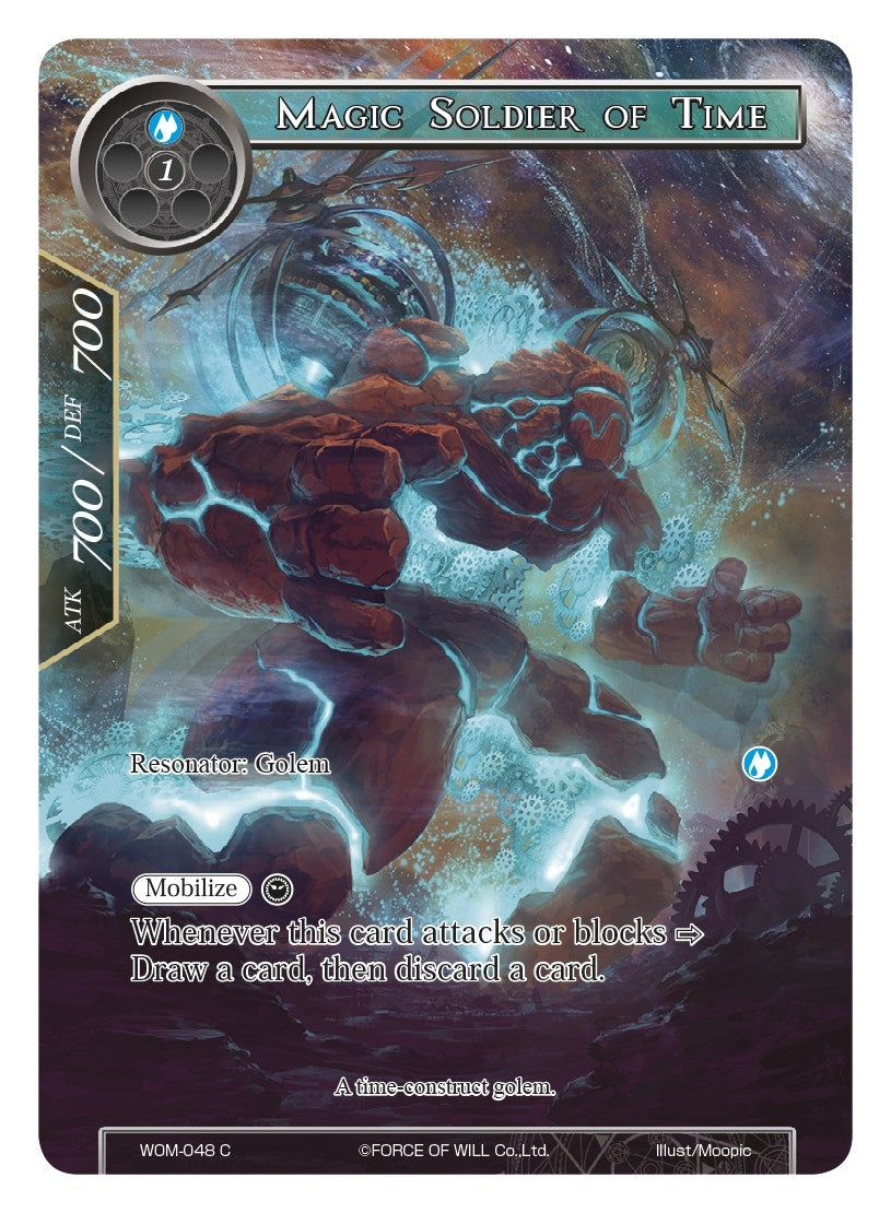 Image for Magic Soldier of Time (Full Art) (Winds of the Ominous Moon) (WOM-048) - Force of Will
