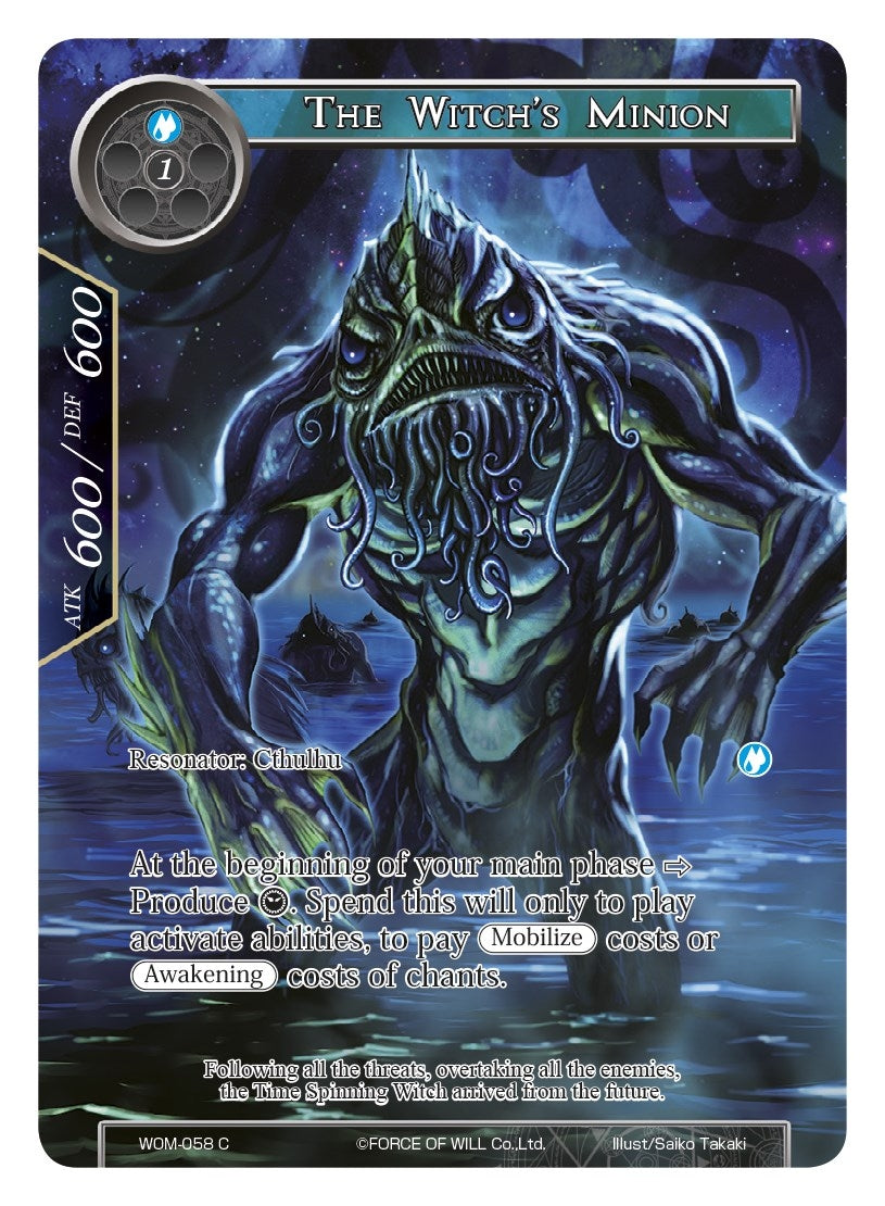 Image for The Witch's Minion (Full Art) (Winds of the Ominous Moon) (WOM-058) - Force of Will