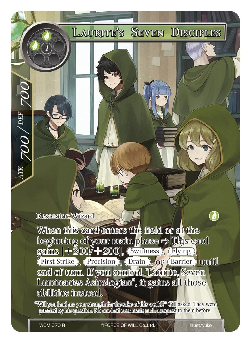 Image for Laurite's Seven Disciples (Full Art) (Winds of the Ominous Moon) (WOM-070) - Force of Will