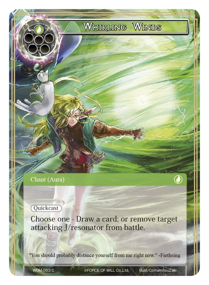 Image for Whirling Winds (Winds of the Ominous Moon) (WOM-083) - Force of Will