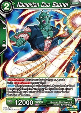 Image for Namekian Duo Saonel (Colossal Warfare) (BT4-057) - Dragon Ball Super: Masters