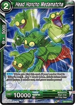 Image for Head Honcho Medamatcha (Colossal Warfare) (BT4-063) - Dragon Ball Super: Masters