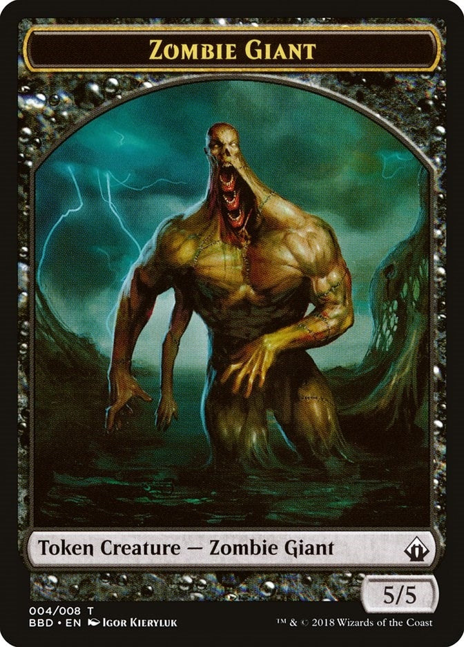 Image for Zombie Giant Token (Battlebond) (4) - Magic: The Gathering