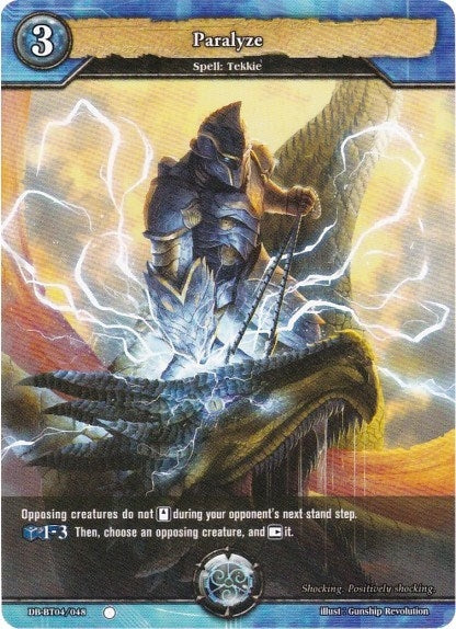Image for Paralyze (Surge of Titans) (DB-BT04/048) - Dragoborne