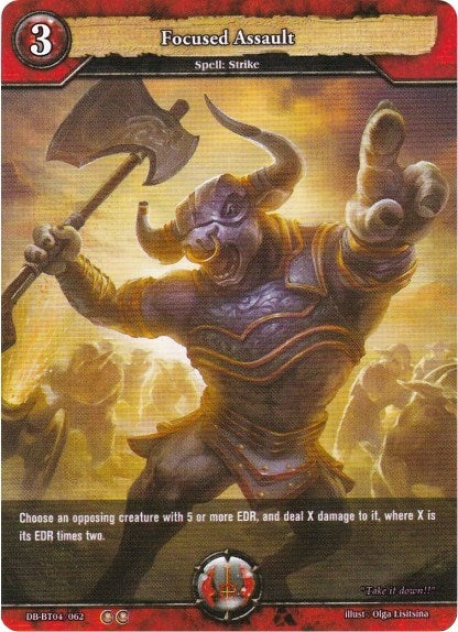 Image for Focused Assault (Surge of Titans) (DB-BT04/062) - Dragoborne