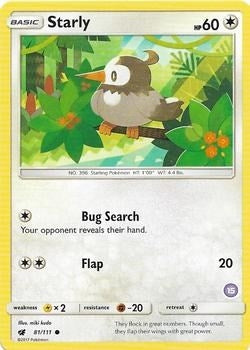 Image for Starly (15) (SM Trainer Kit: Alolan Sandslash & Alolan Ninetales) (81/111) - Pokemon