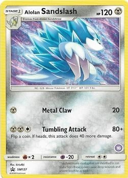 Image for Alolan Sandslash (16) (SM Trainer Kit: Alolan Sandslash & Alolan Ninetales) (SM127) - Pokemon