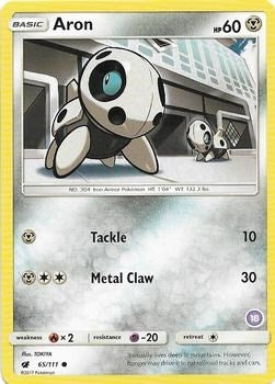 Image for Aron (18) (SM Trainer Kit: Alolan Sandslash & Alolan Ninetales) (65/111) - Pokemon