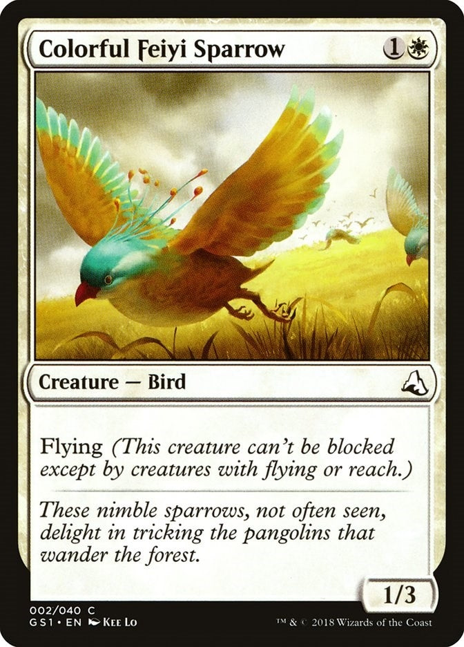 Image for Colorful Feiyi Sparrow (Global Series Jiang Yanggu & Mu Yanling) (2) - Magic: The Gathering
