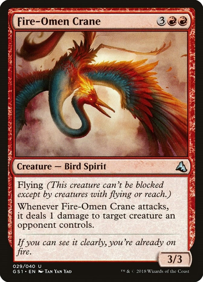 Image for Fire-Omen Crane (Global Series Jiang Yanggu & Mu Yanling) (29) - Magic: The Gathering