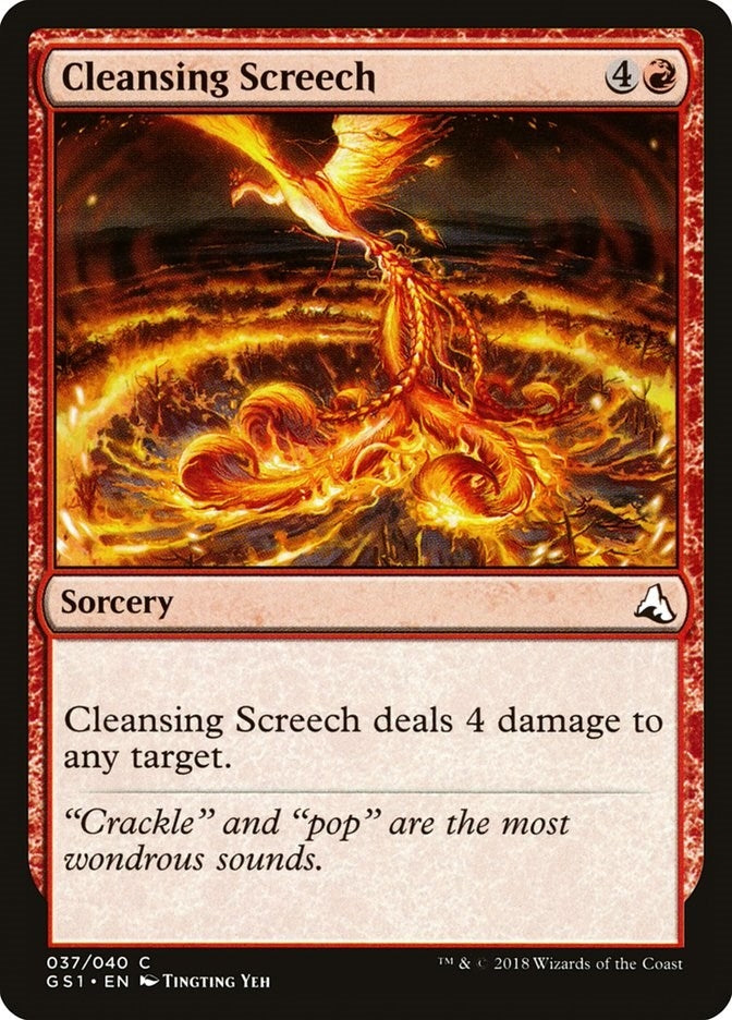 Image for Cleansing Screech (Global Series Jiang Yanggu & Mu Yanling) (37) - Magic: The Gathering