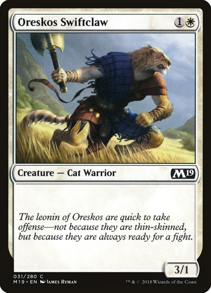 Image for Oreskos Swiftclaw (Core Set 2019) (31) - Magic: The Gathering
