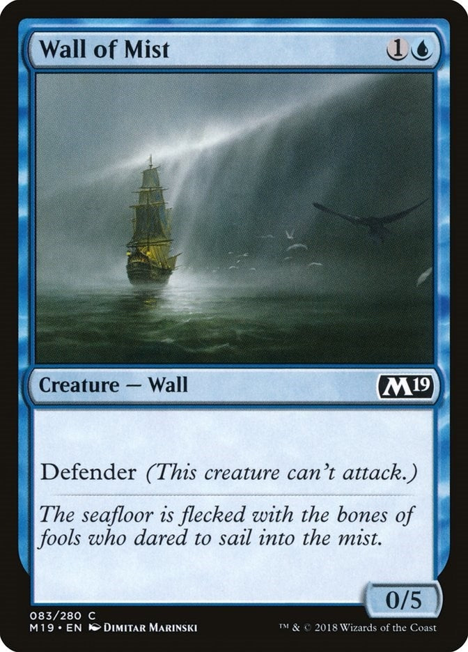 Image for Wall of Mist (Core Set 2019) (83) - Magic: The Gathering