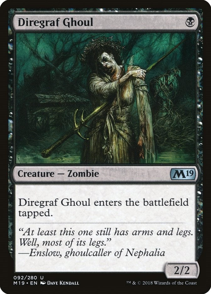 Image for Diregraf Ghoul (Core Set 2019) (92) - Magic: The Gathering