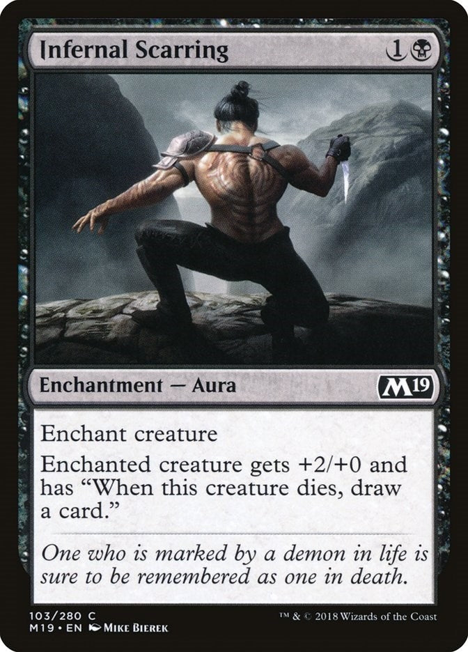 Image for Infernal Scarring (Core Set 2019) (103) - Magic: The Gathering