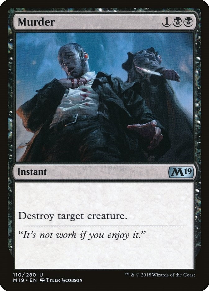 Image for Murder (Core Set 2019) (110) - Magic: The Gathering