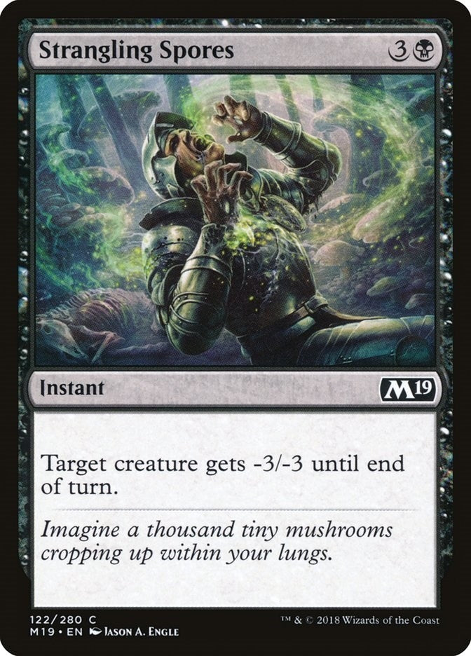 Image for Strangling Spores (Core Set 2019) (122) - Magic: The Gathering