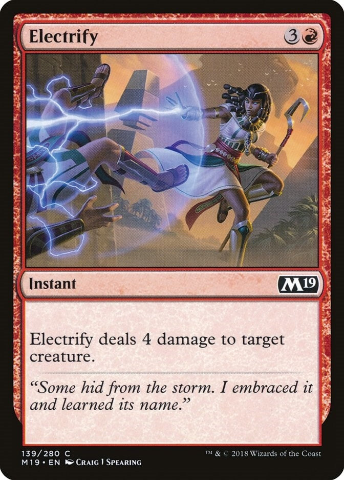Image for Electrify (Core Set 2019) (139) - Magic: The Gathering