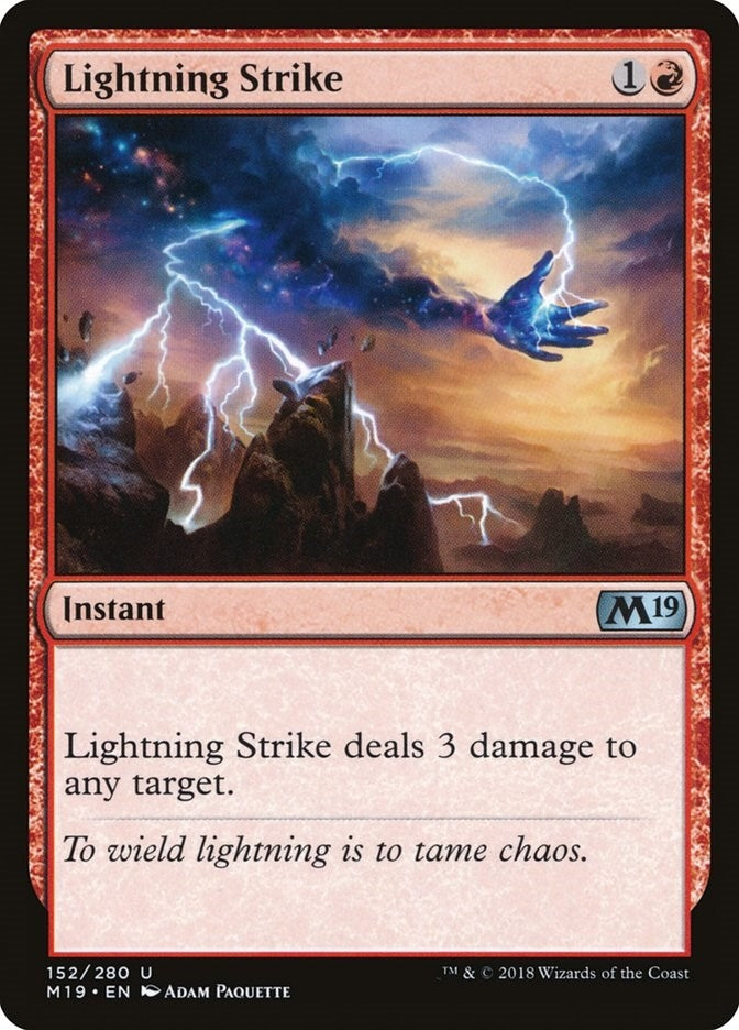 Image for Lightning Strike (Core Set 2019) (152) - Magic: The Gathering